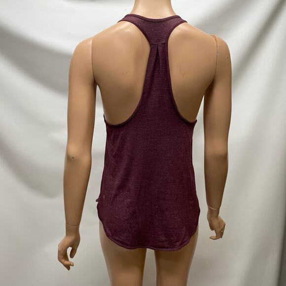 Lululemon 105 Singlet Heathered Bordeaux Drama sz 2 - Picture 2 of 3
